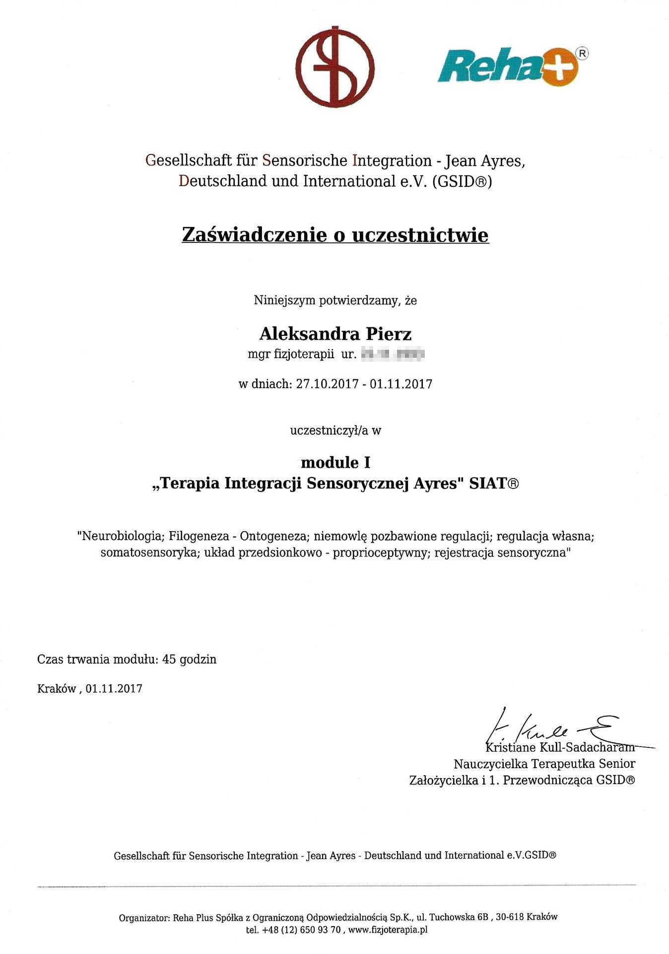 Terapia Integracji Sensorycznej - RehaPlus